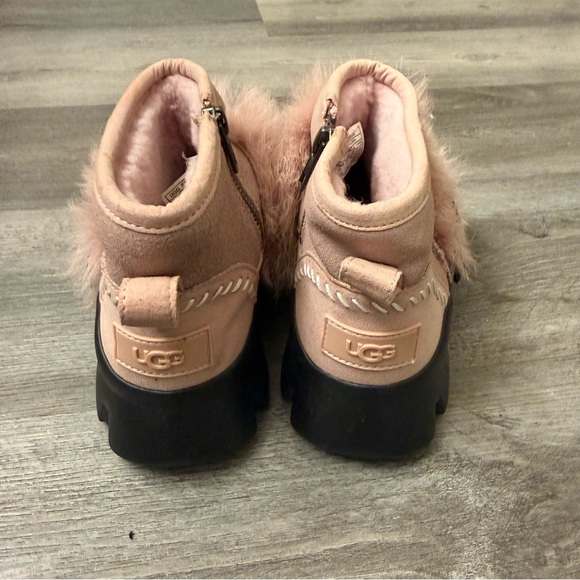 Ugg Fluff Punk Ankle Boots Pink - Picture 2 of 4